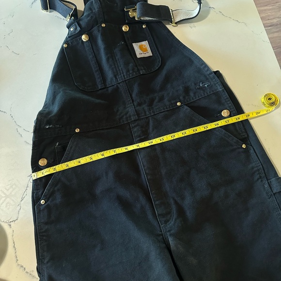 Carhartt Black Double Knee Overalls - Picture 3 of 8